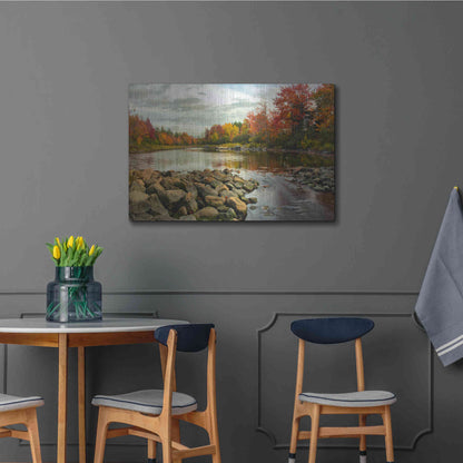 Luxe Metal Art 'Northeast Creek' by Danny Head, Metal Wall Art,36x24