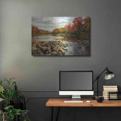 Luxe Metal Art 'Northeast Creek' by Danny Head, Metal Wall Art,36x24