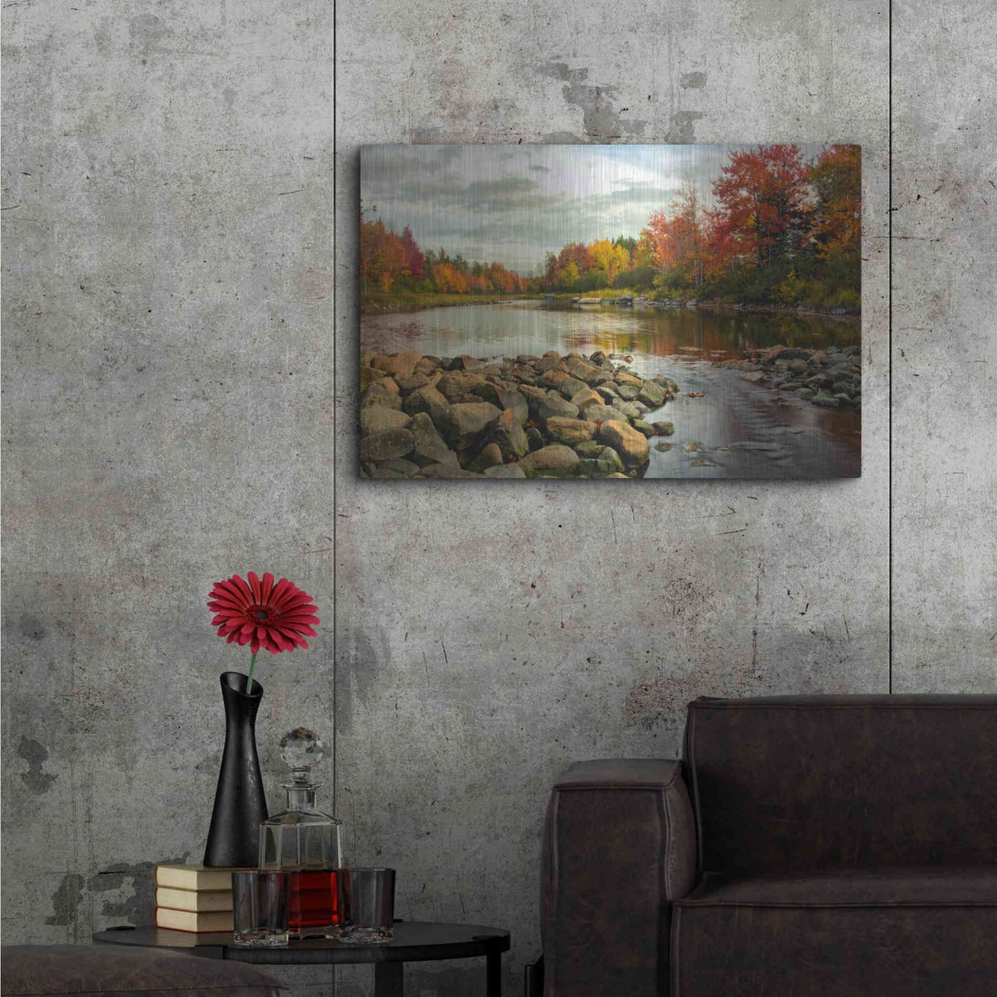 Luxe Metal Art 'Northeast Creek' by Danny Head, Metal Wall Art,36x24