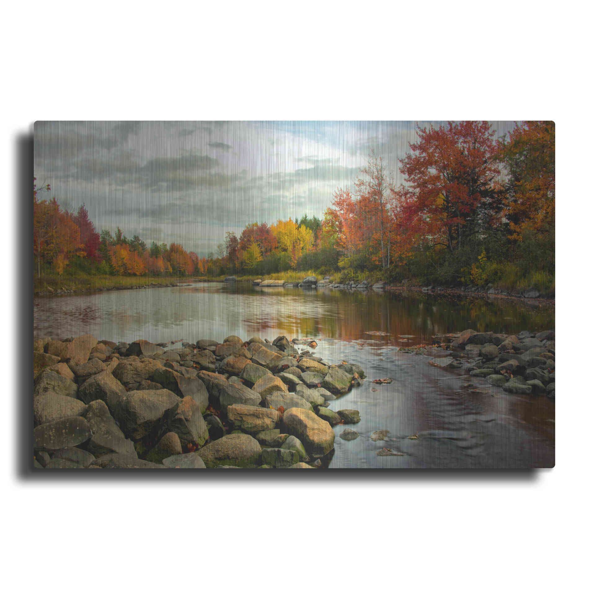 Luxe Metal Art 'Northeast Creek' by Danny Head, Metal Wall Art