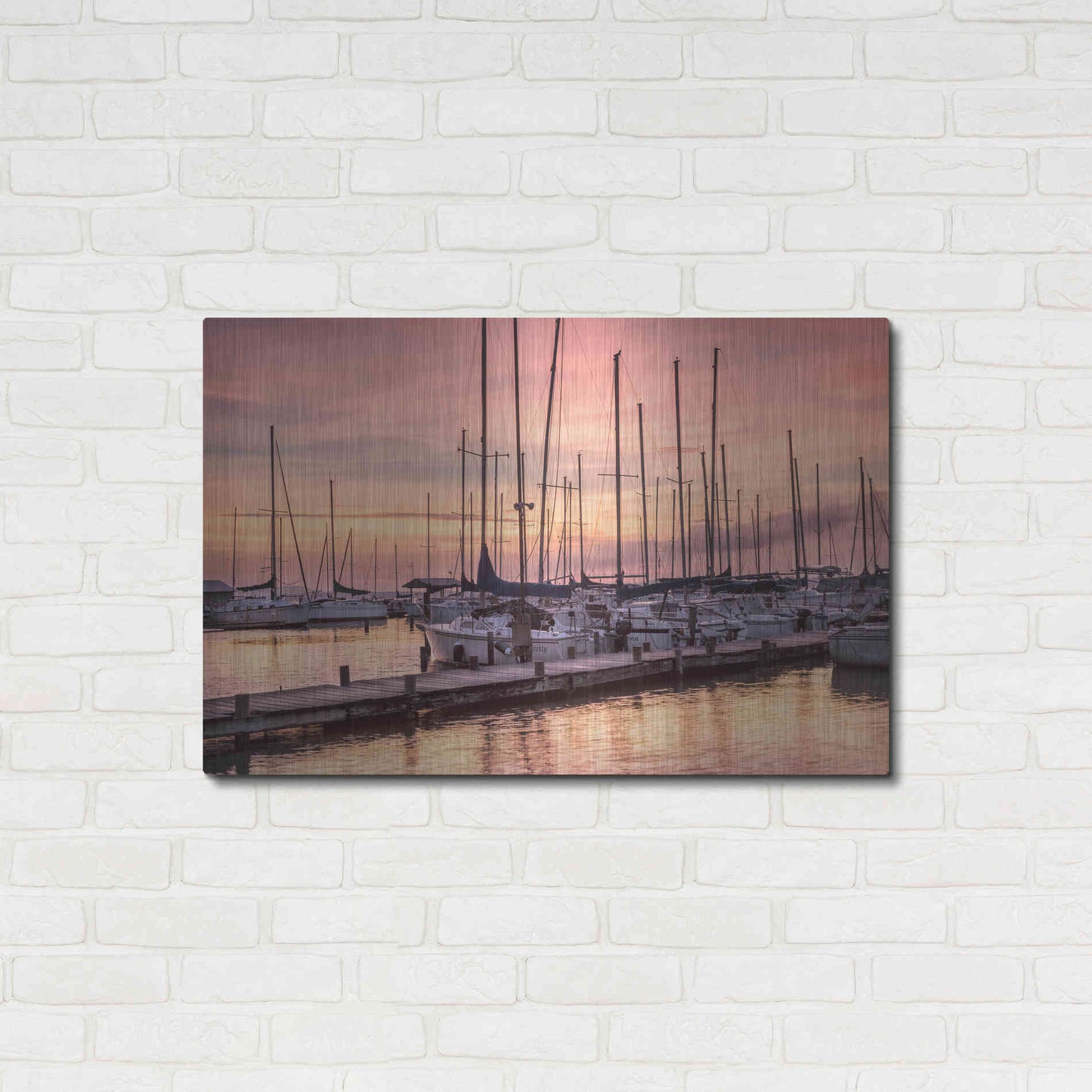 Luxe Metal Art 'Set to Sail' by Danny Head, Metal Wall Art,36x24