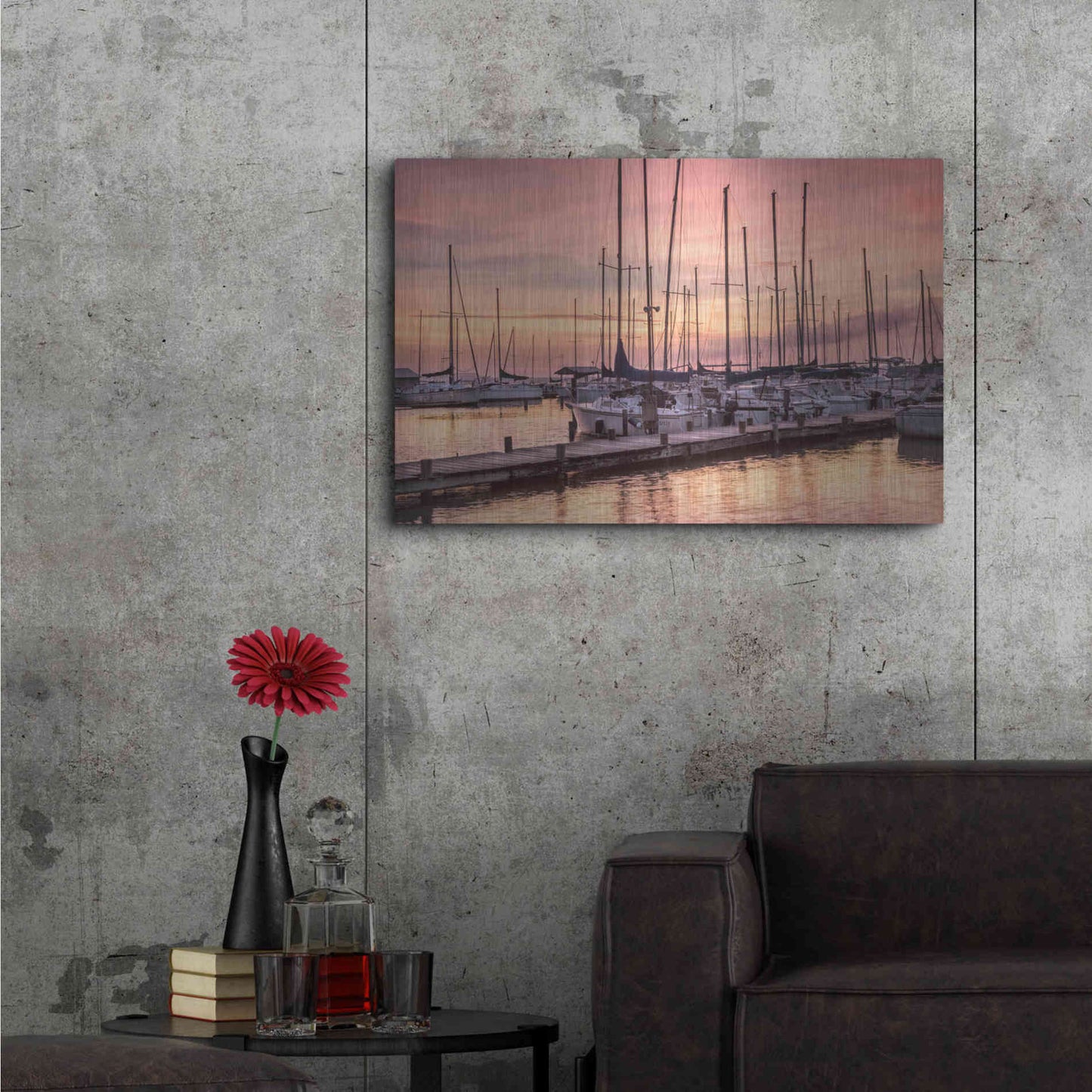 Luxe Metal Art 'Set to Sail' by Danny Head, Metal Wall Art,36x24