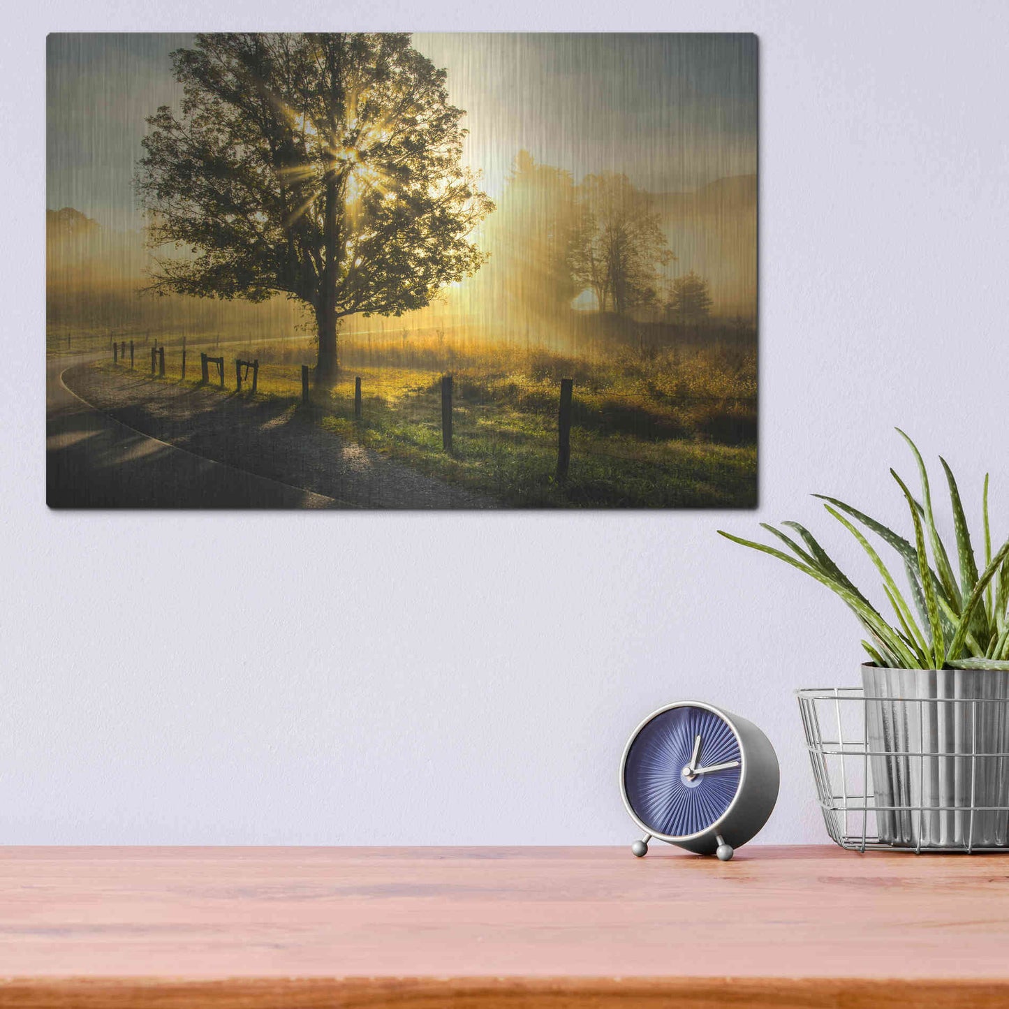 Luxe Metal Art 'Wake Up Call' by Danny Head, Metal Wall Art,16x12