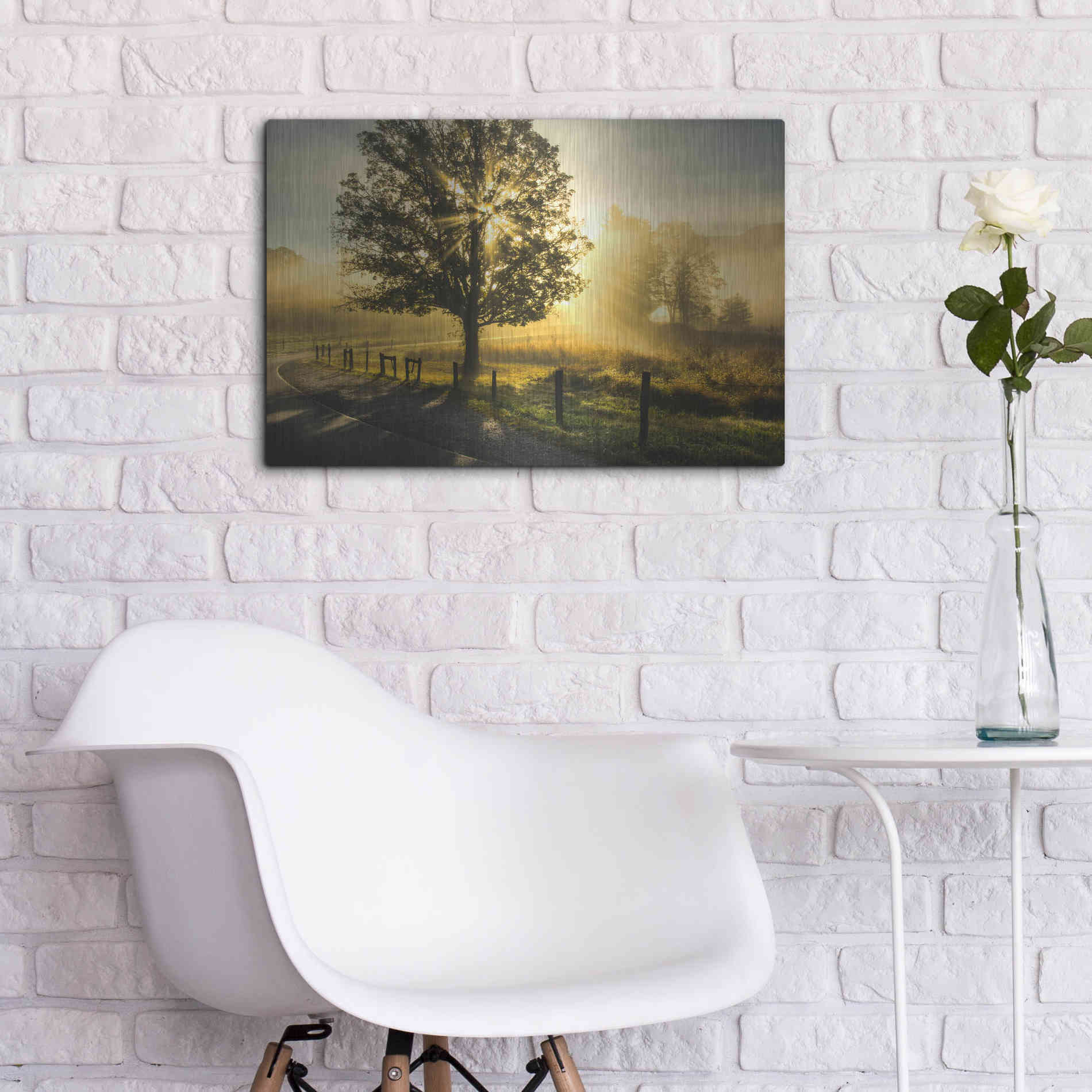 Luxe Metal Art 'Wake Up Call' by Danny Head, Metal Wall Art,24x16