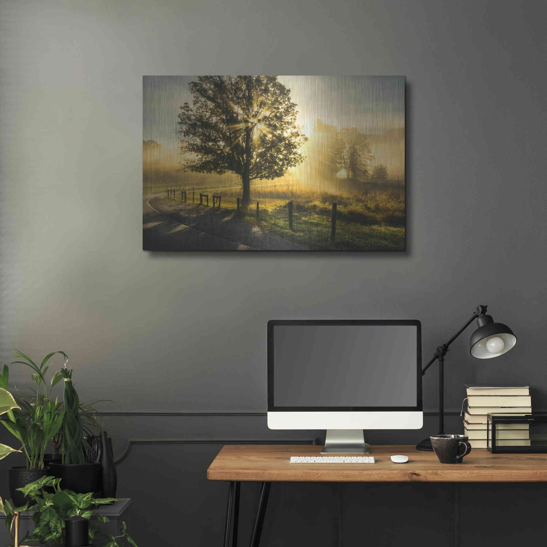 Luxe Metal Art 'Wake Up Call' by Danny Head, Metal Wall Art,36x24