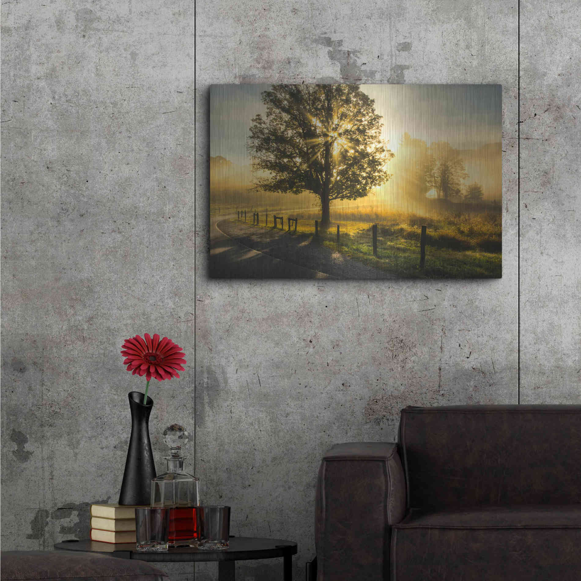 Luxe Metal Art 'Wake Up Call' by Danny Head, Metal Wall Art,36x24