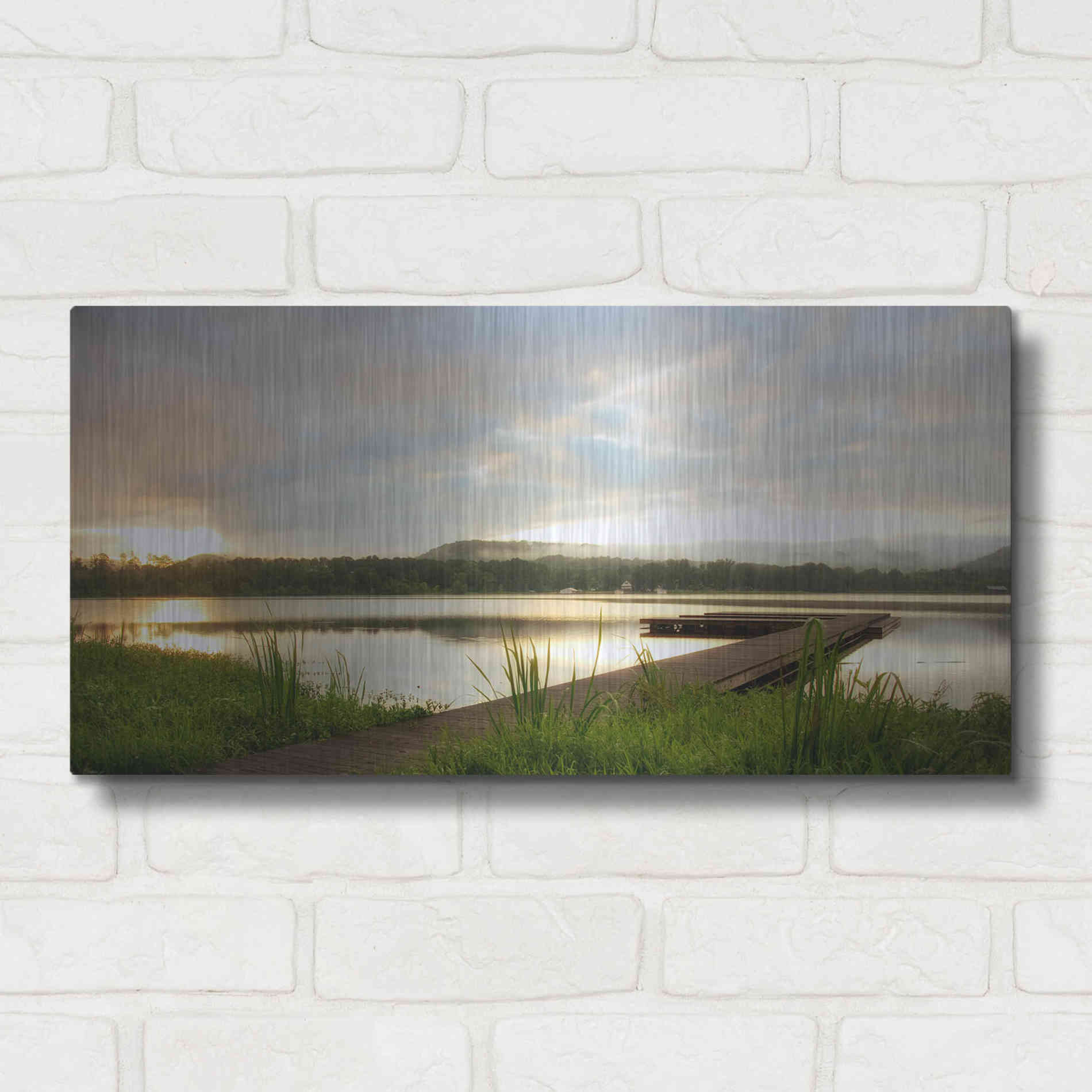 Luxe Metal Art 'Studio View' by Danny Head, Metal Wall Art,24x12
