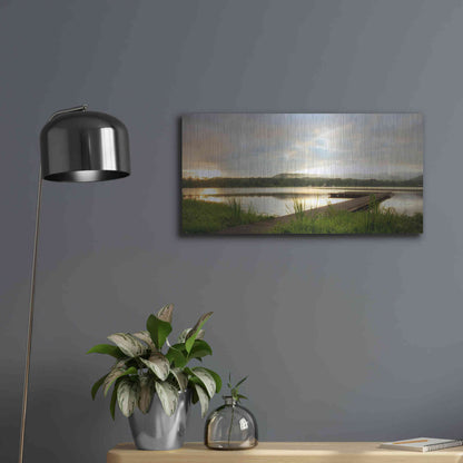 Luxe Metal Art 'Studio View' by Danny Head, Metal Wall Art,24x12