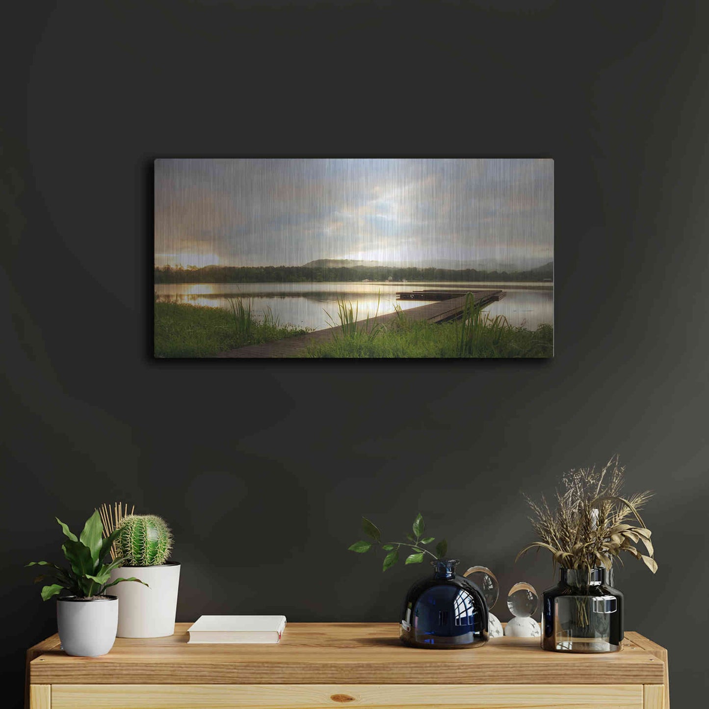 Luxe Metal Art 'Studio View' by Danny Head, Metal Wall Art,24x12