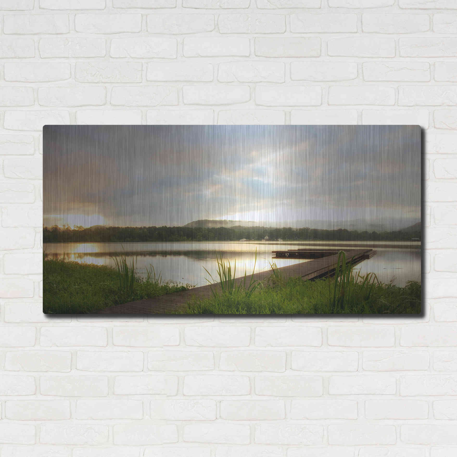 Luxe Metal Art 'Studio View' by Danny Head, Metal Wall Art,48x24