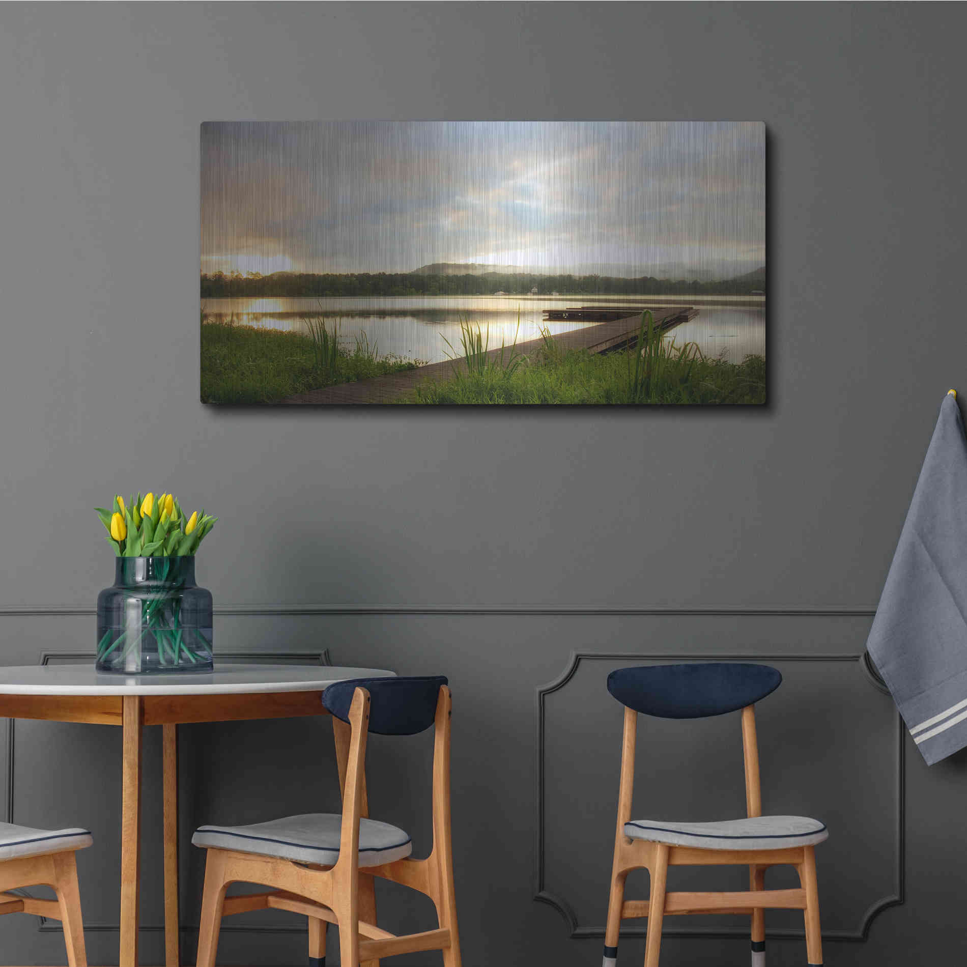 Luxe Metal Art 'Studio View' by Danny Head, Metal Wall Art,48x24