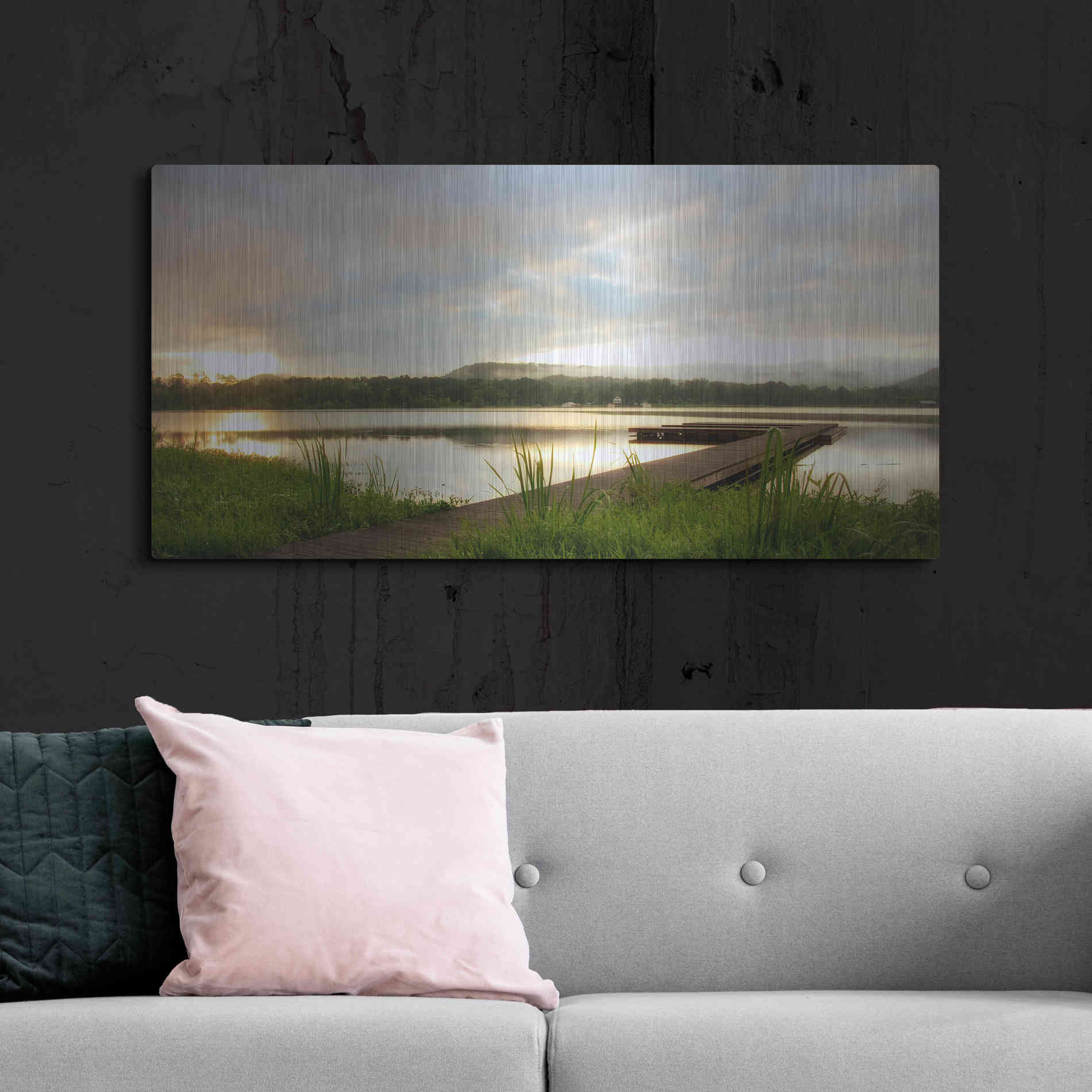 Luxe Metal Art 'Studio View' by Danny Head, Metal Wall Art,48x24