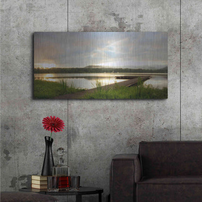 Luxe Metal Art 'Studio View' by Danny Head, Metal Wall Art,48x24