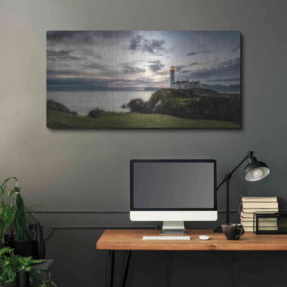 Luxe Metal Art 'Lighthouse Panorama' by Danny Head, Metal Wall Art,48x24