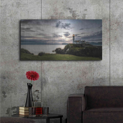 Luxe Metal Art 'Lighthouse Panorama' by Danny Head, Metal Wall Art,48x24