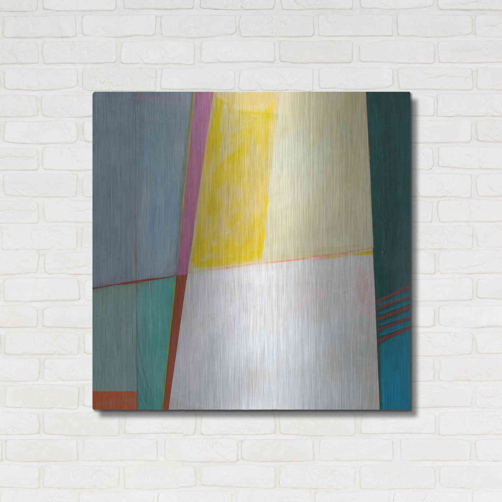 Luxe Metal Art 'Solidity I' by Jodi Fuchs, Metal Wall Art,36x36