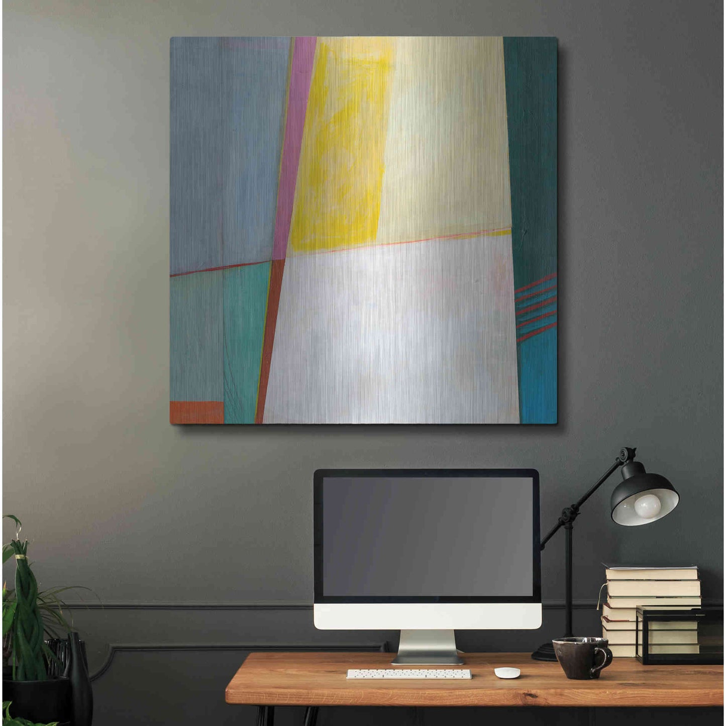 Luxe Metal Art 'Solidity I' by Jodi Fuchs, Metal Wall Art,36x36