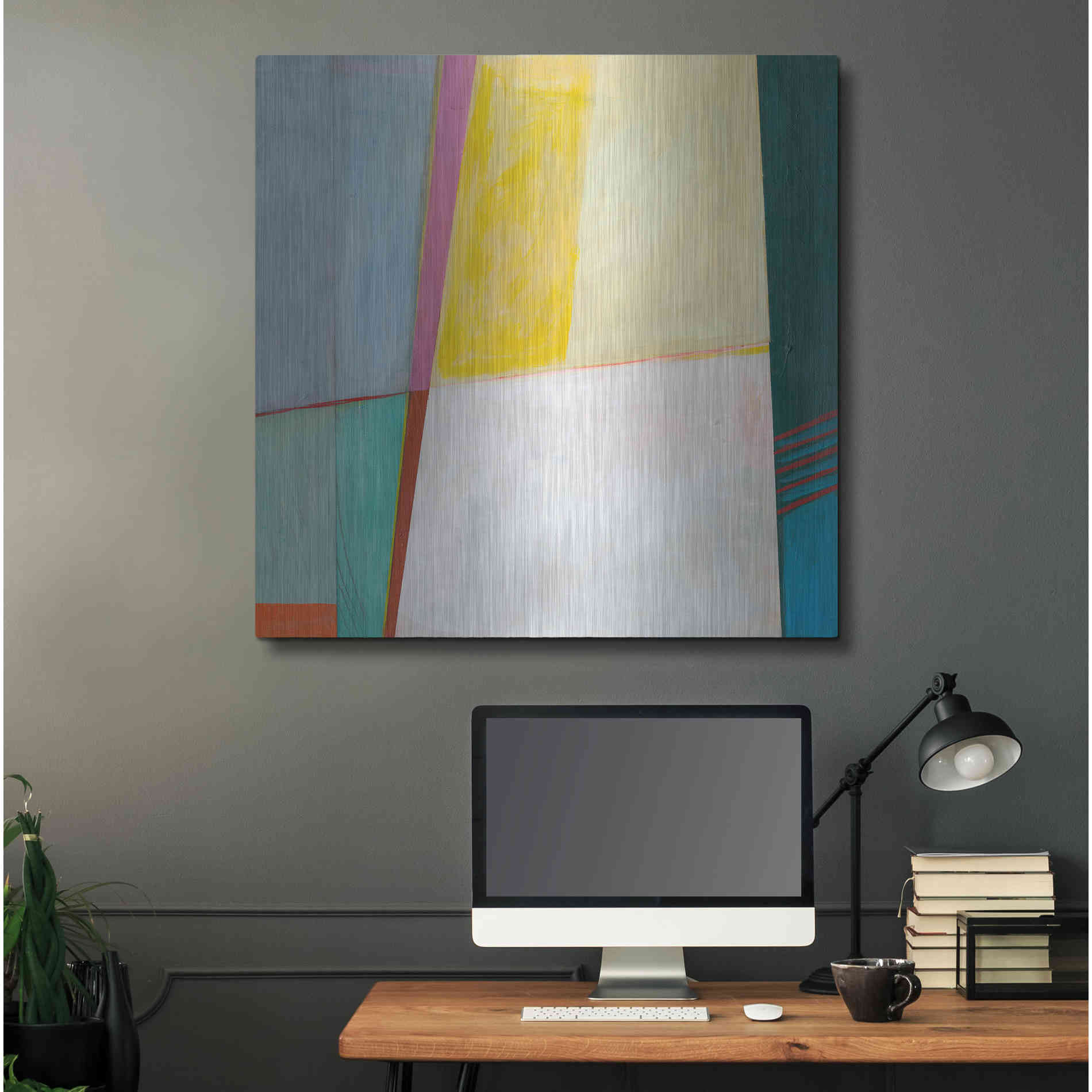 Luxe Metal Art 'Solidity I' by Jodi Fuchs, Metal Wall Art,36x36