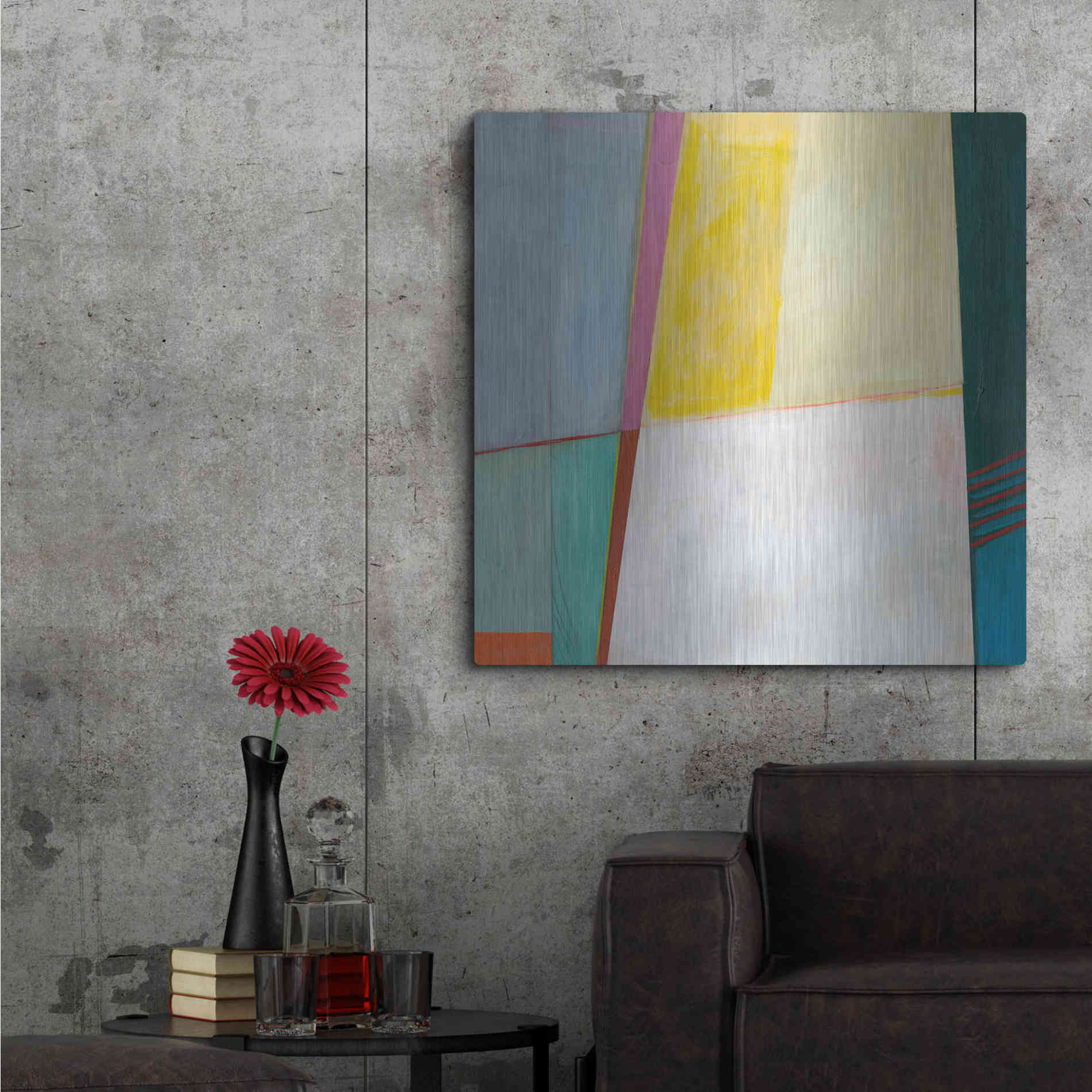 Luxe Metal Art 'Solidity I' by Jodi Fuchs, Metal Wall Art,36x36