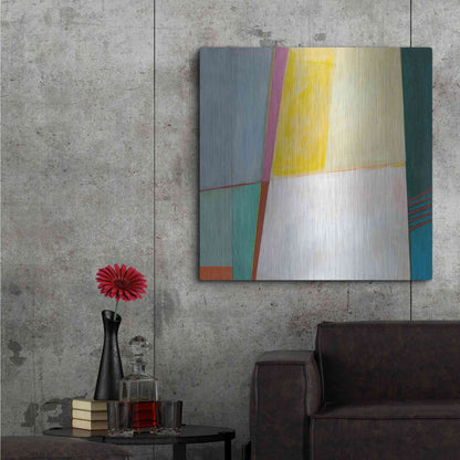 Luxe Metal Art 'Solidity I' by Jodi Fuchs, Metal Wall Art,36x36