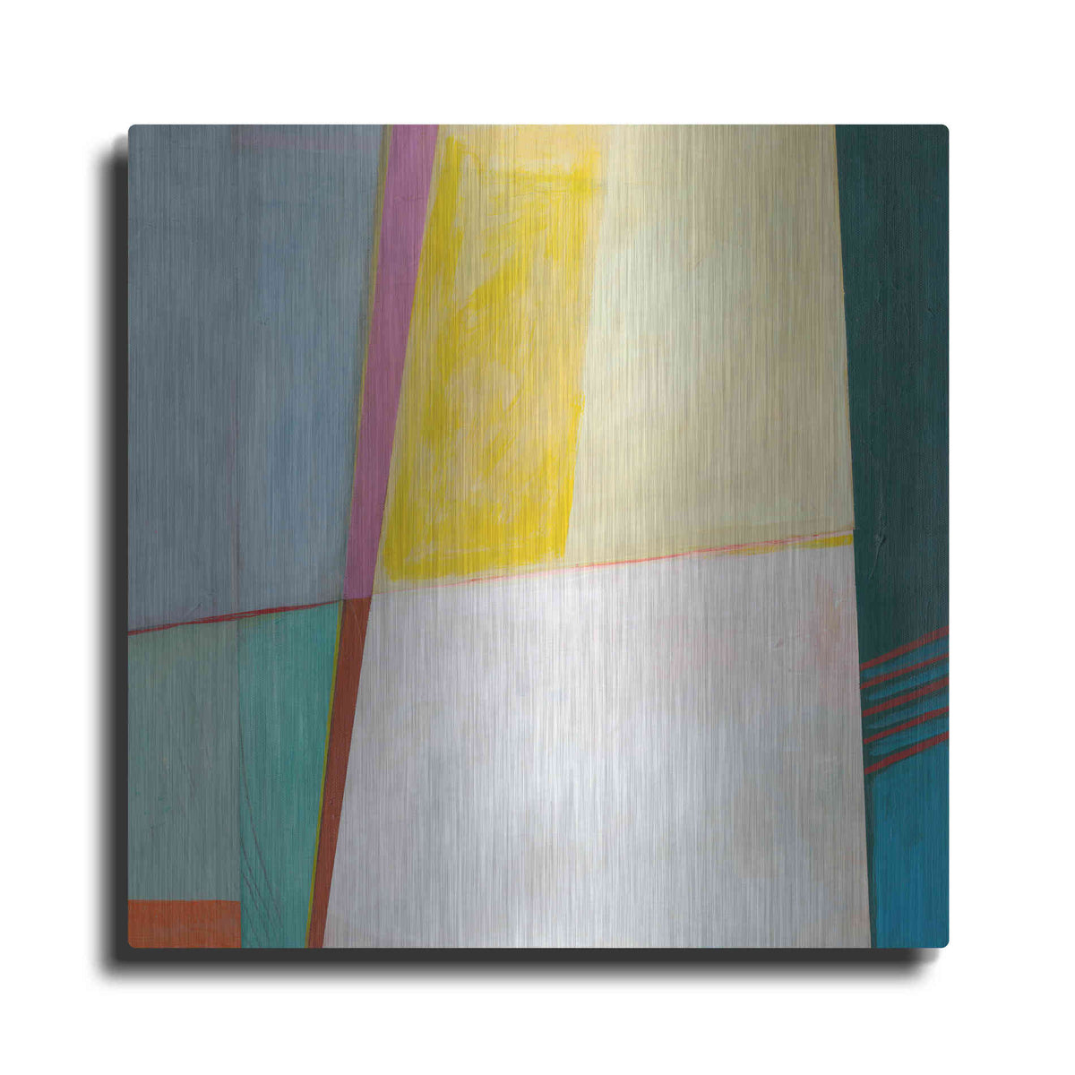 Luxe Metal Art 'Solidity I' by Jodi Fuchs, Metal Wall Art