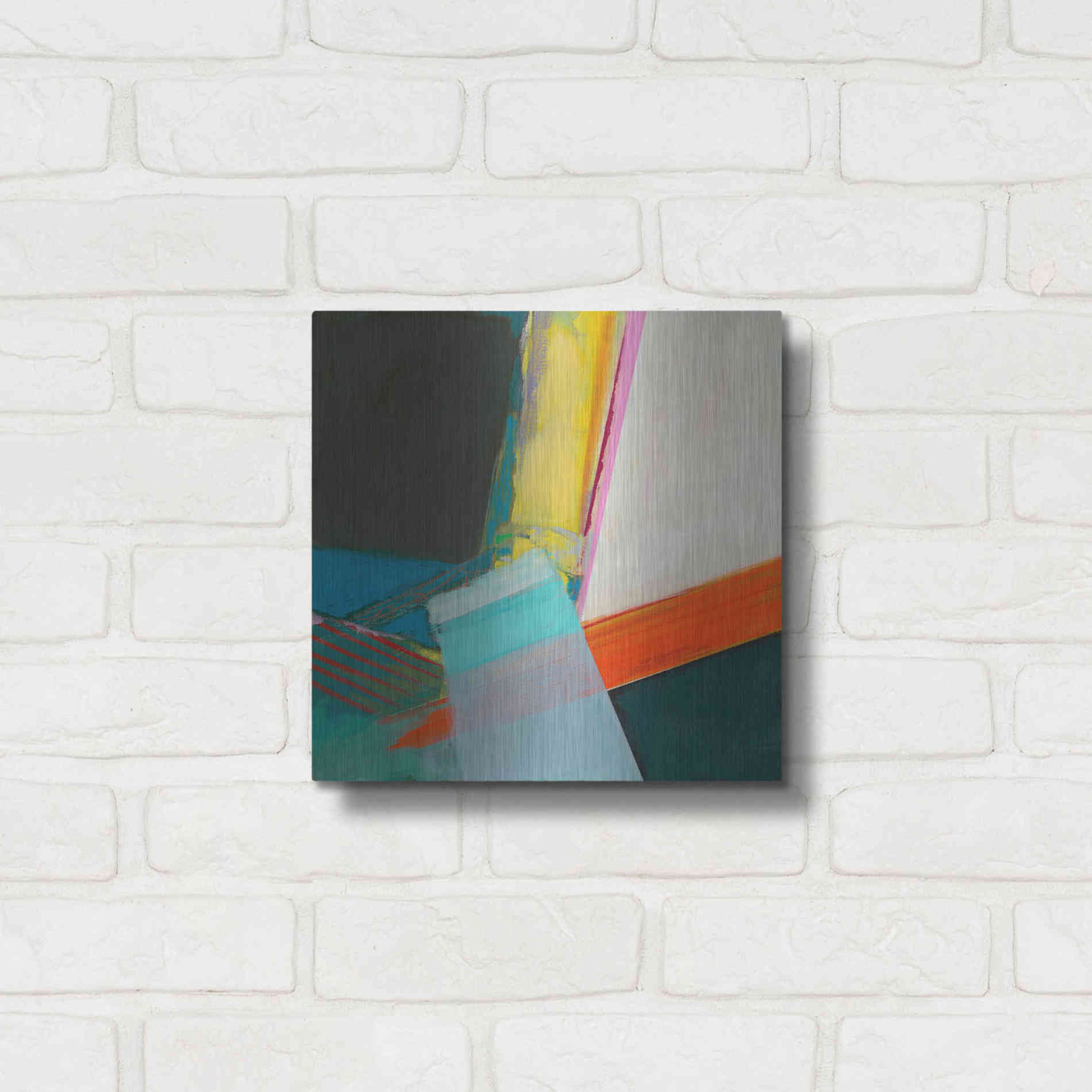 Luxe Metal Art 'Solidity II' by Jodi Fuchs, Metal Wall Art,12x12