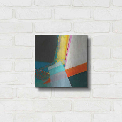 Luxe Metal Art 'Solidity II' by Jodi Fuchs, Metal Wall Art,12x12