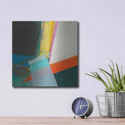 Luxe Metal Art 'Solidity II' by Jodi Fuchs, Metal Wall Art,12x12