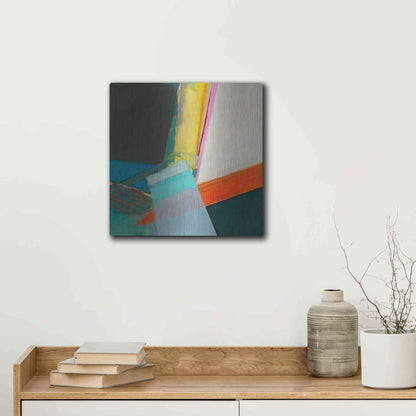 Luxe Metal Art 'Solidity II' by Jodi Fuchs, Metal Wall Art,12x12