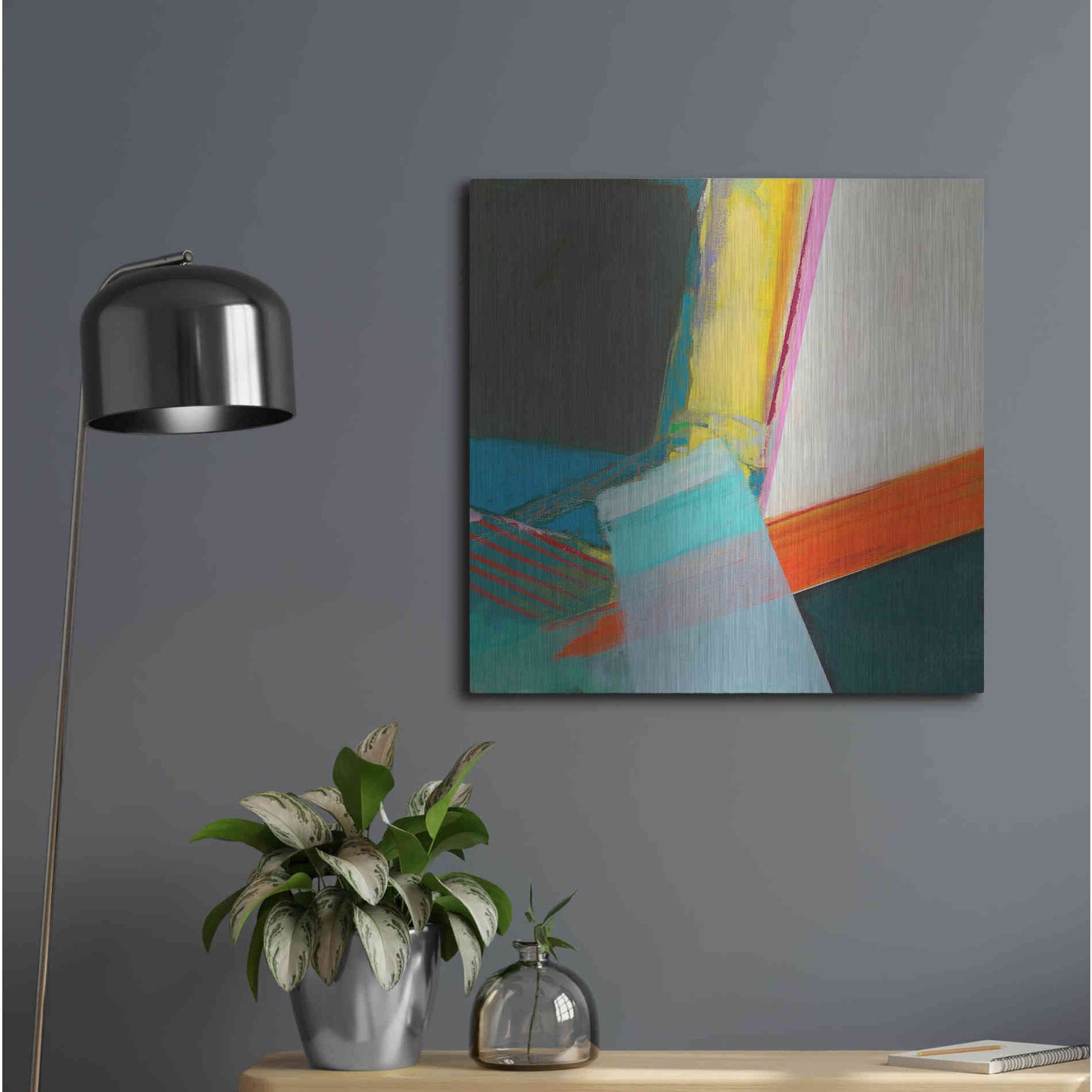 Luxe Metal Art 'Solidity II' by Jodi Fuchs, Metal Wall Art,24x24