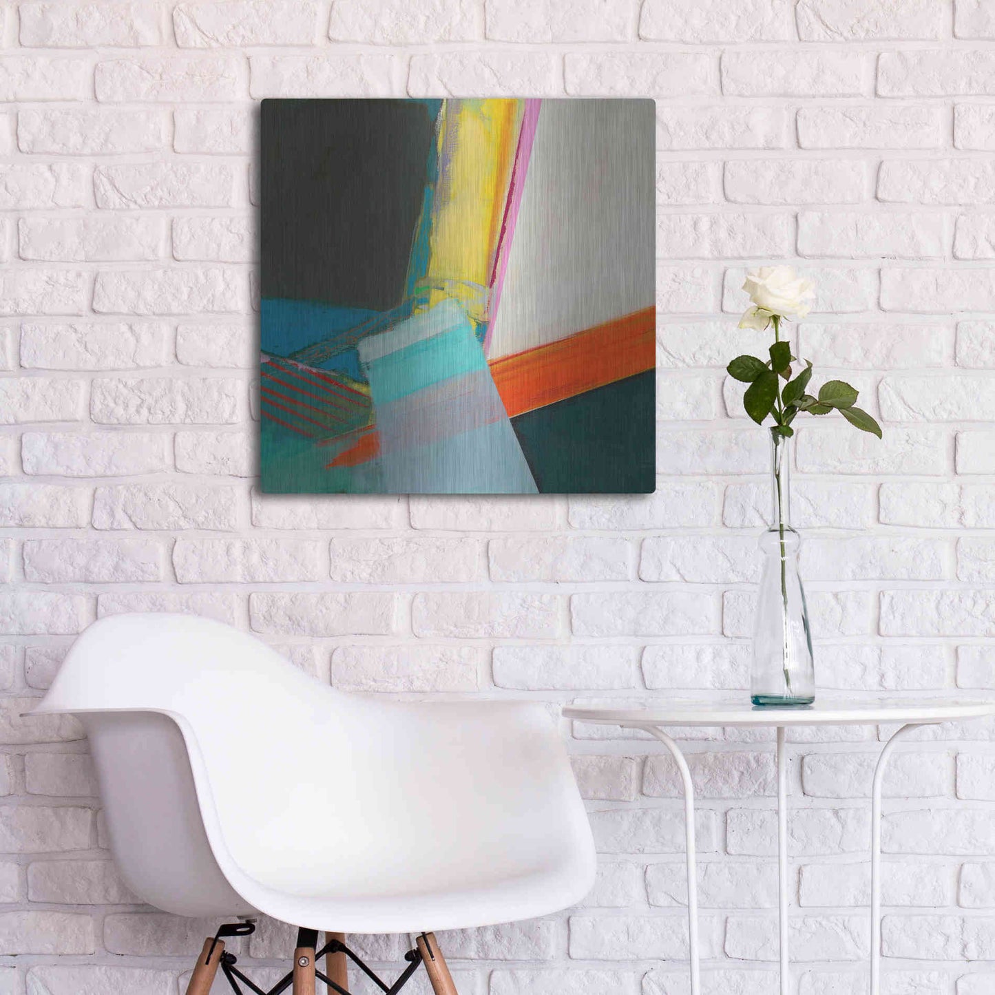 Luxe Metal Art 'Solidity II' by Jodi Fuchs, Metal Wall Art,24x24