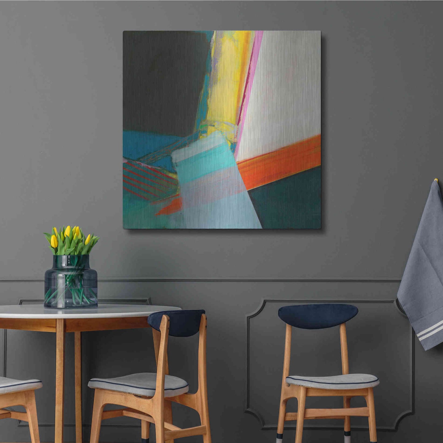 Luxe Metal Art 'Solidity II' by Jodi Fuchs, Metal Wall Art,36x36