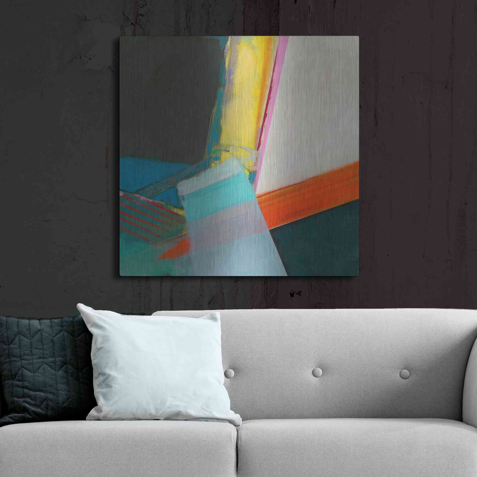 Luxe Metal Art 'Solidity II' by Jodi Fuchs, Metal Wall Art,36x36