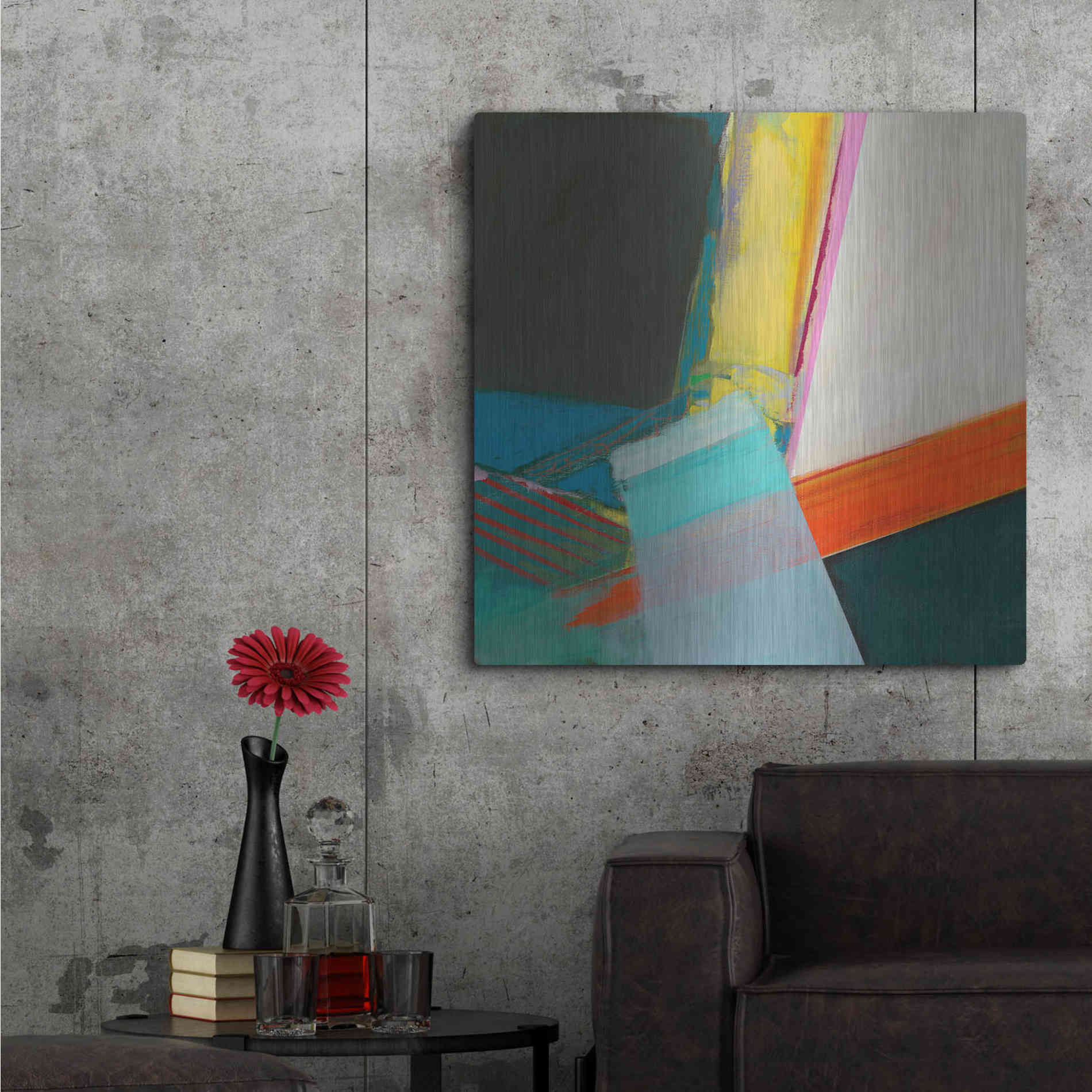 Luxe Metal Art 'Solidity II' by Jodi Fuchs, Metal Wall Art,36x36