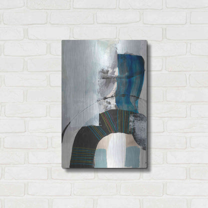 Luxe Metal Art 'Kabuki I' by Jodi Fuchs, Metal Wall Art,16x24