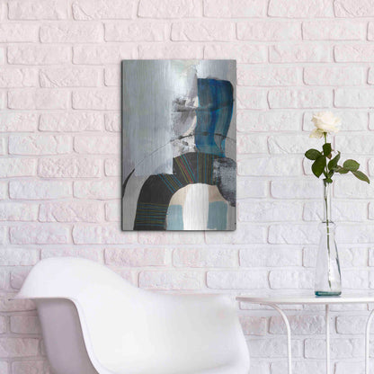 Luxe Metal Art 'Kabuki I' by Jodi Fuchs, Metal Wall Art,16x24