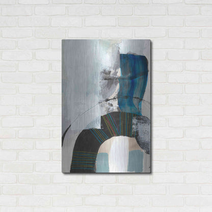 Luxe Metal Art 'Kabuki I' by Jodi Fuchs, Metal Wall Art,24x36