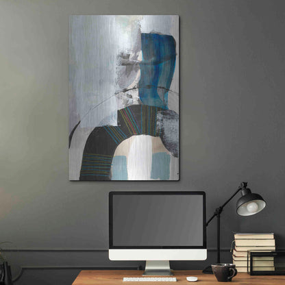 Luxe Metal Art 'Kabuki I' by Jodi Fuchs, Metal Wall Art,24x36