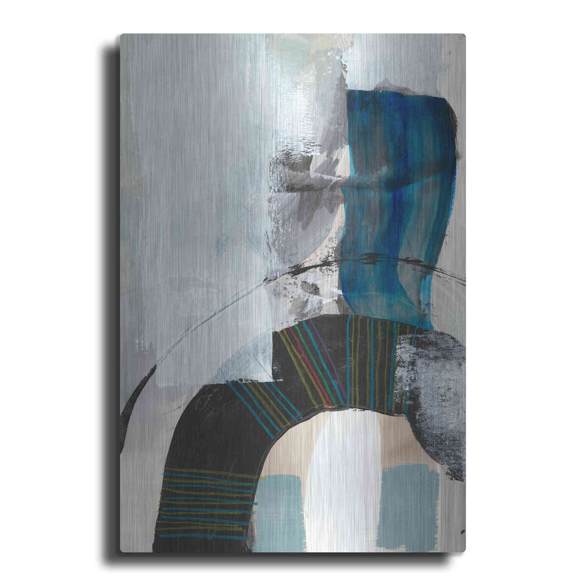 Luxe Metal Art 'Kabuki I' by Jodi Fuchs, Metal Wall Art
