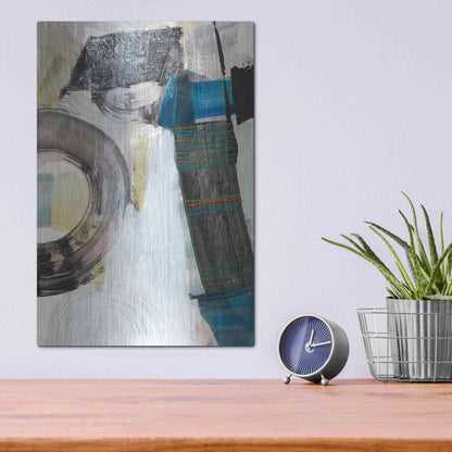 Luxe Metal Art 'Kabuki II' by Jodi Fuchs, Metal Wall Art,12x16