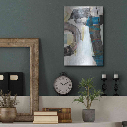 Luxe Metal Art 'Kabuki II' by Jodi Fuchs, Metal Wall Art,12x16