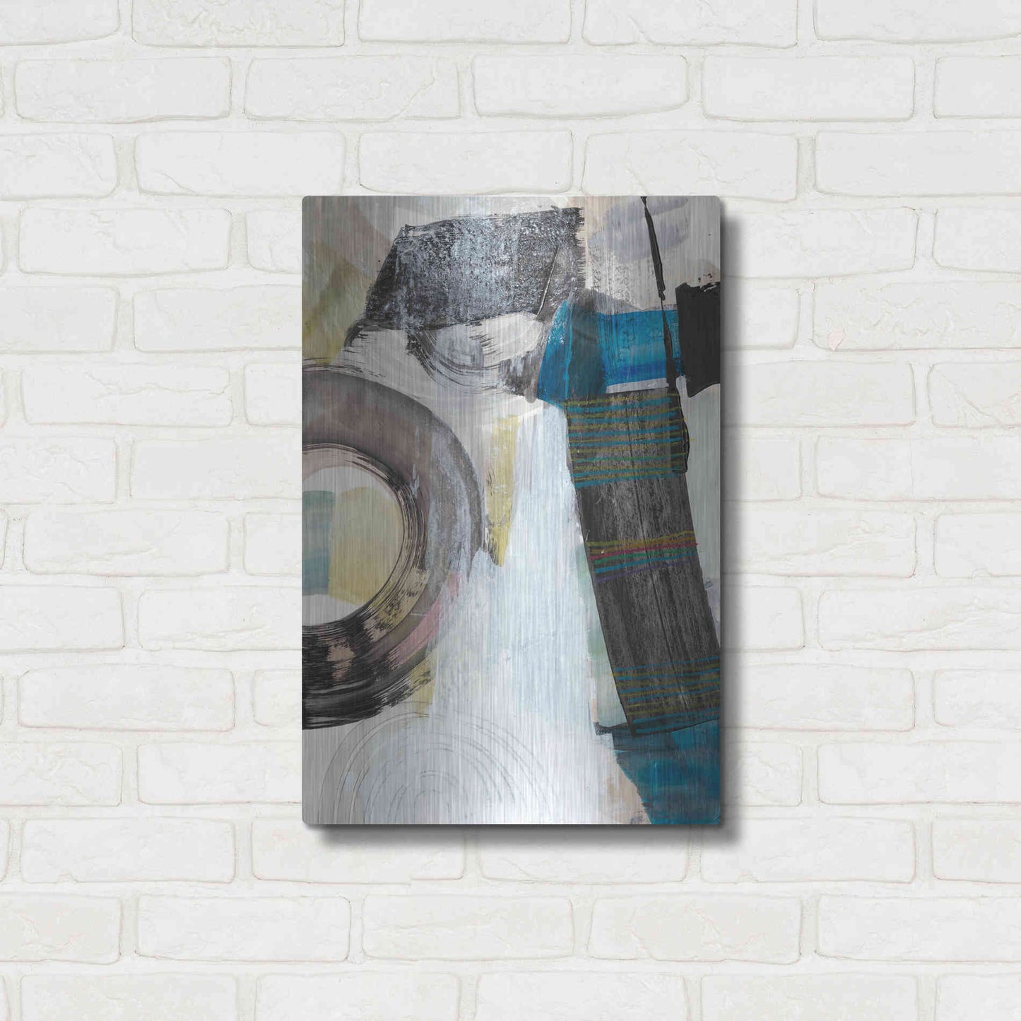 Luxe Metal Art 'Kabuki II' by Jodi Fuchs, Metal Wall Art,16x24