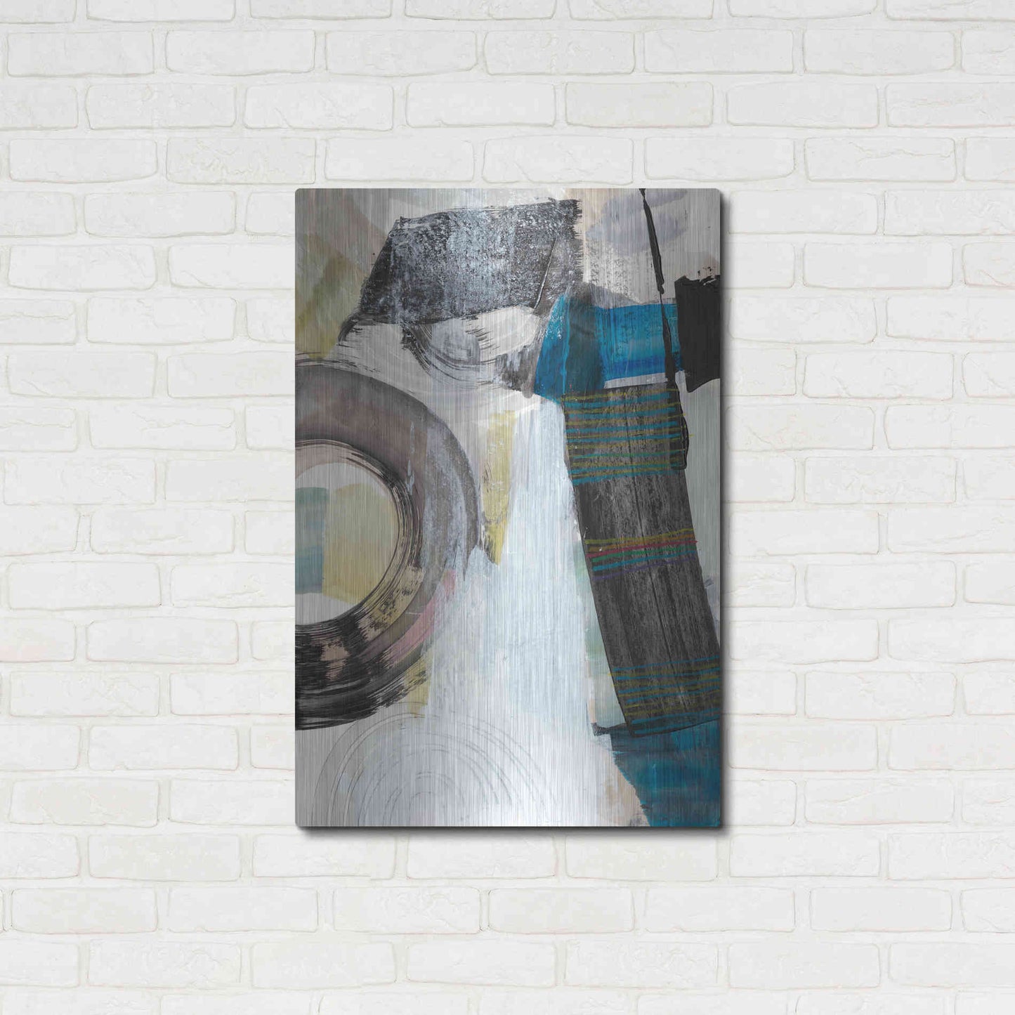 Luxe Metal Art 'Kabuki II' by Jodi Fuchs, Metal Wall Art,24x36