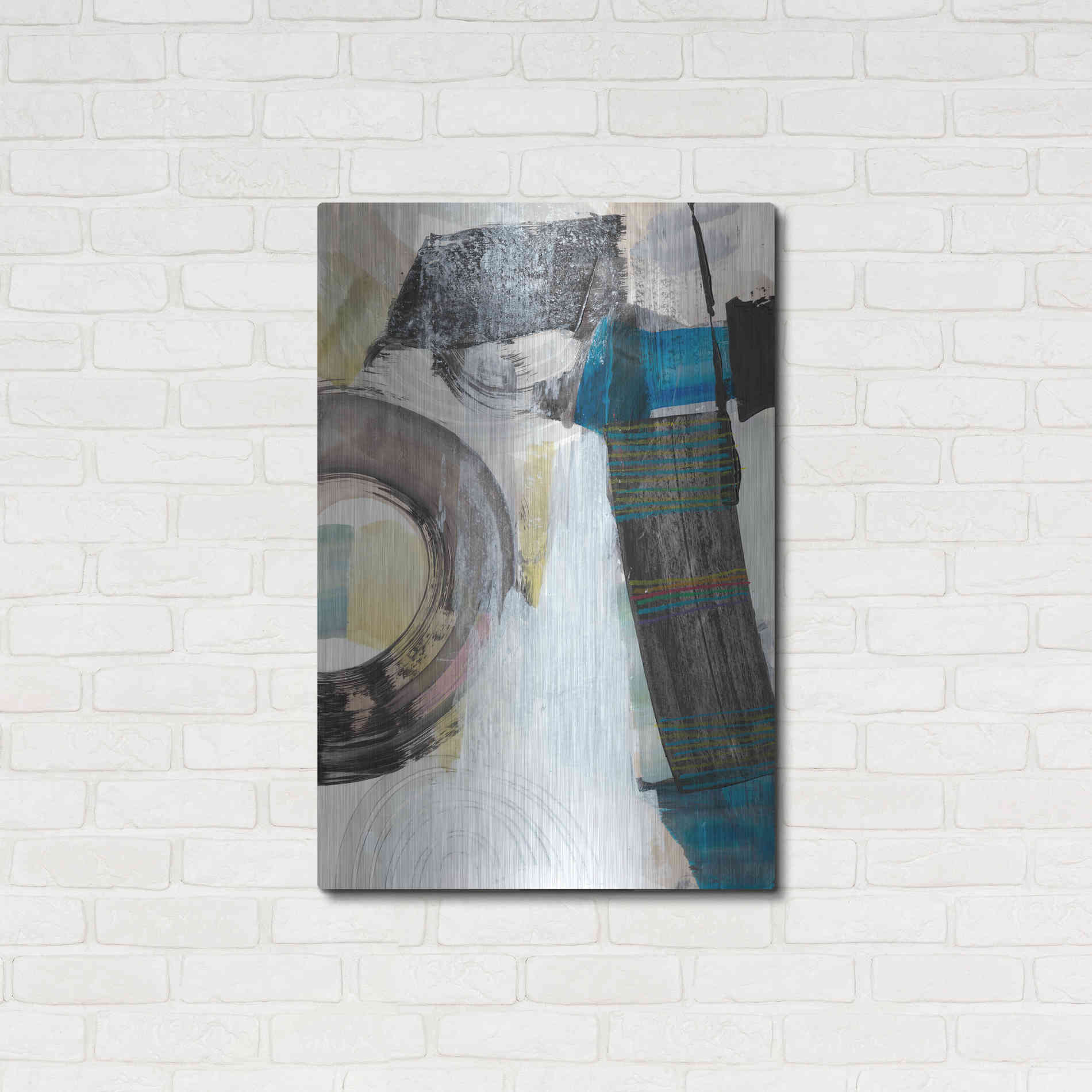 Luxe Metal Art 'Kabuki II' by Jodi Fuchs, Metal Wall Art,24x36