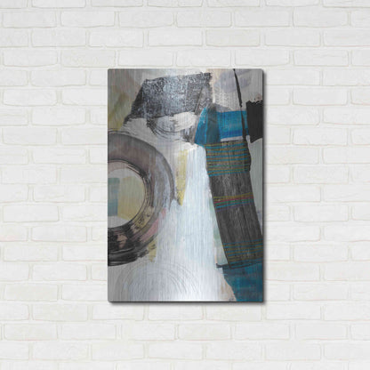 Luxe Metal Art 'Kabuki II' by Jodi Fuchs, Metal Wall Art,24x36