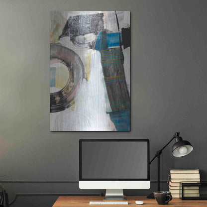 Luxe Metal Art 'Kabuki II' by Jodi Fuchs, Metal Wall Art,24x36