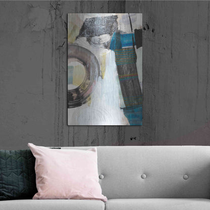 Luxe Metal Art 'Kabuki II' by Jodi Fuchs, Metal Wall Art,24x36