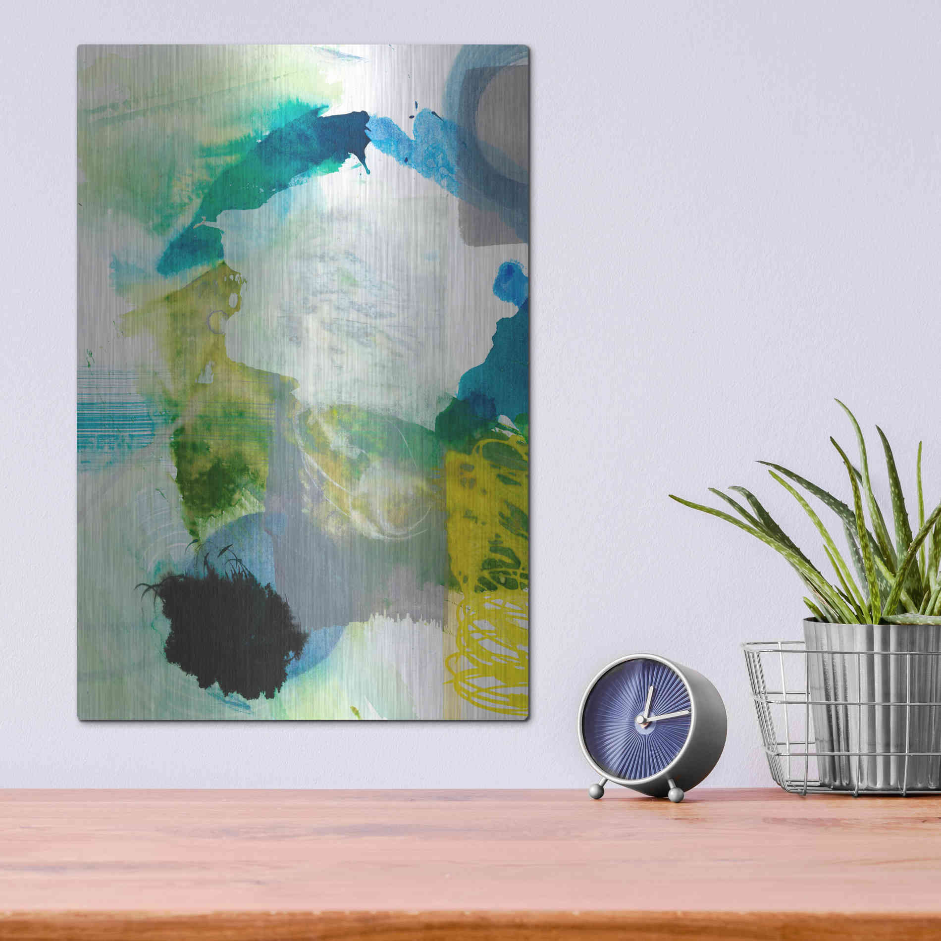 Luxe Metal Art 'Take Off III' by Jodi Fuchs, Metal Wall Art,12x16