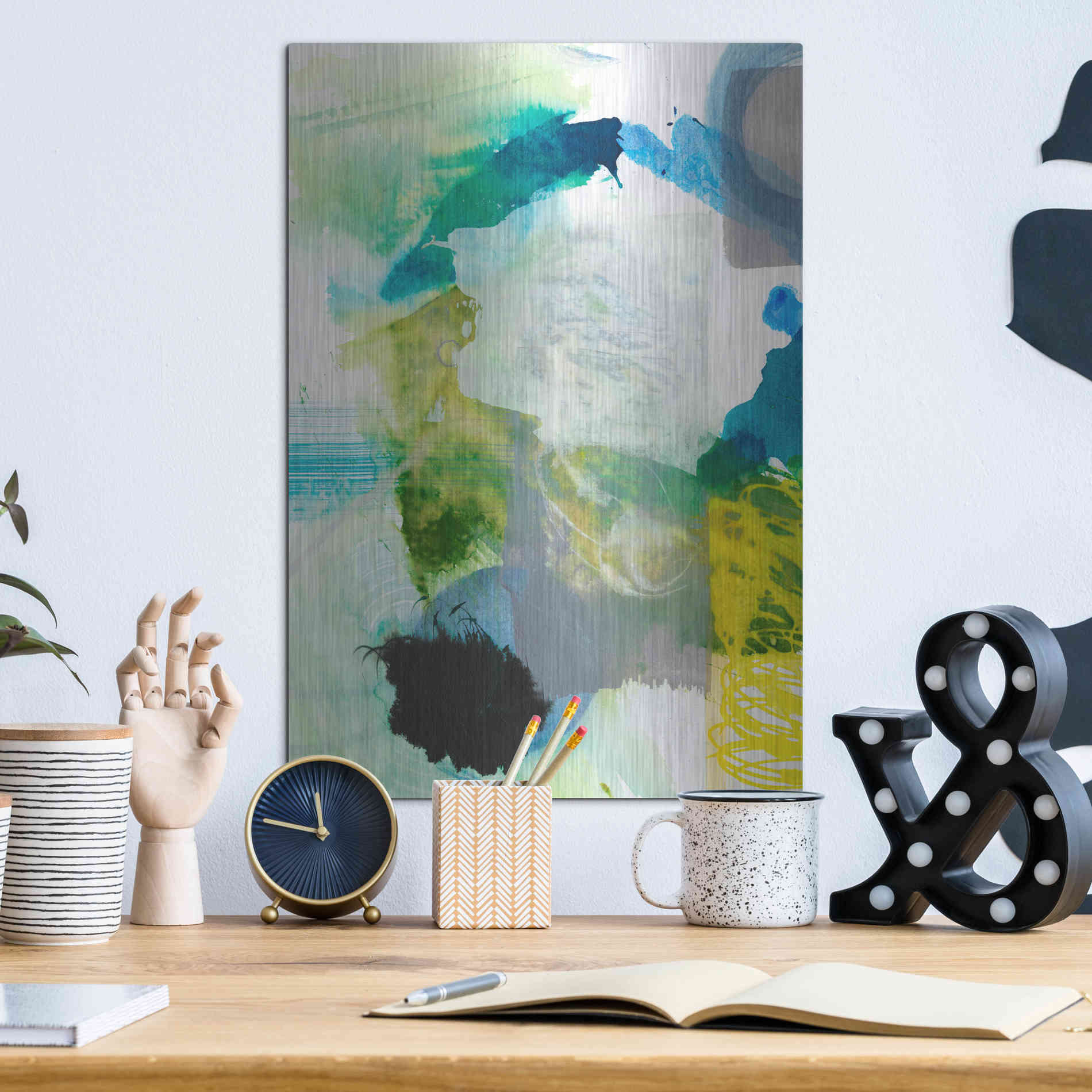 Luxe Metal Art 'Take Off III' by Jodi Fuchs, Metal Wall Art,12x16