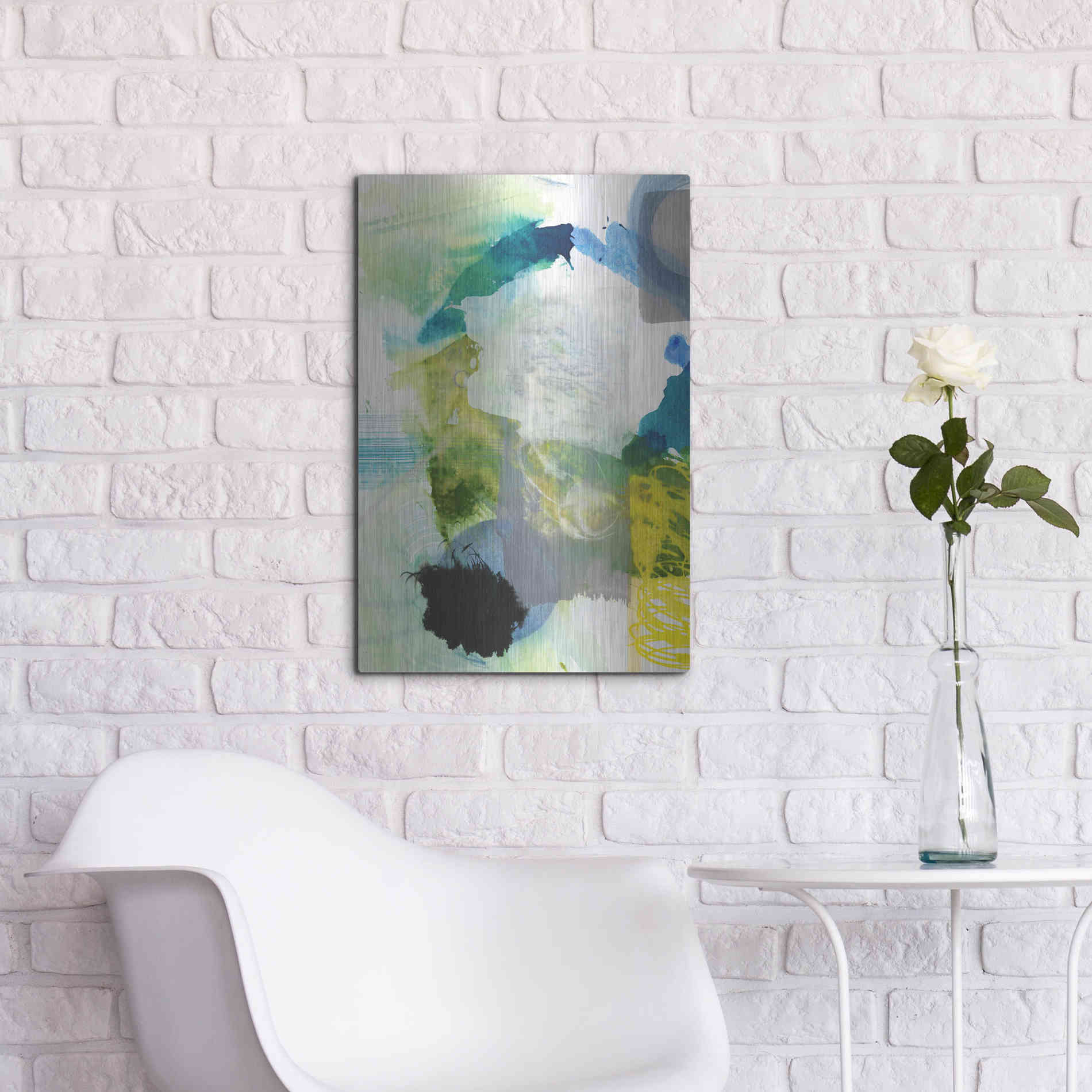 Luxe Metal Art 'Take Off III' by Jodi Fuchs, Metal Wall Art,16x24